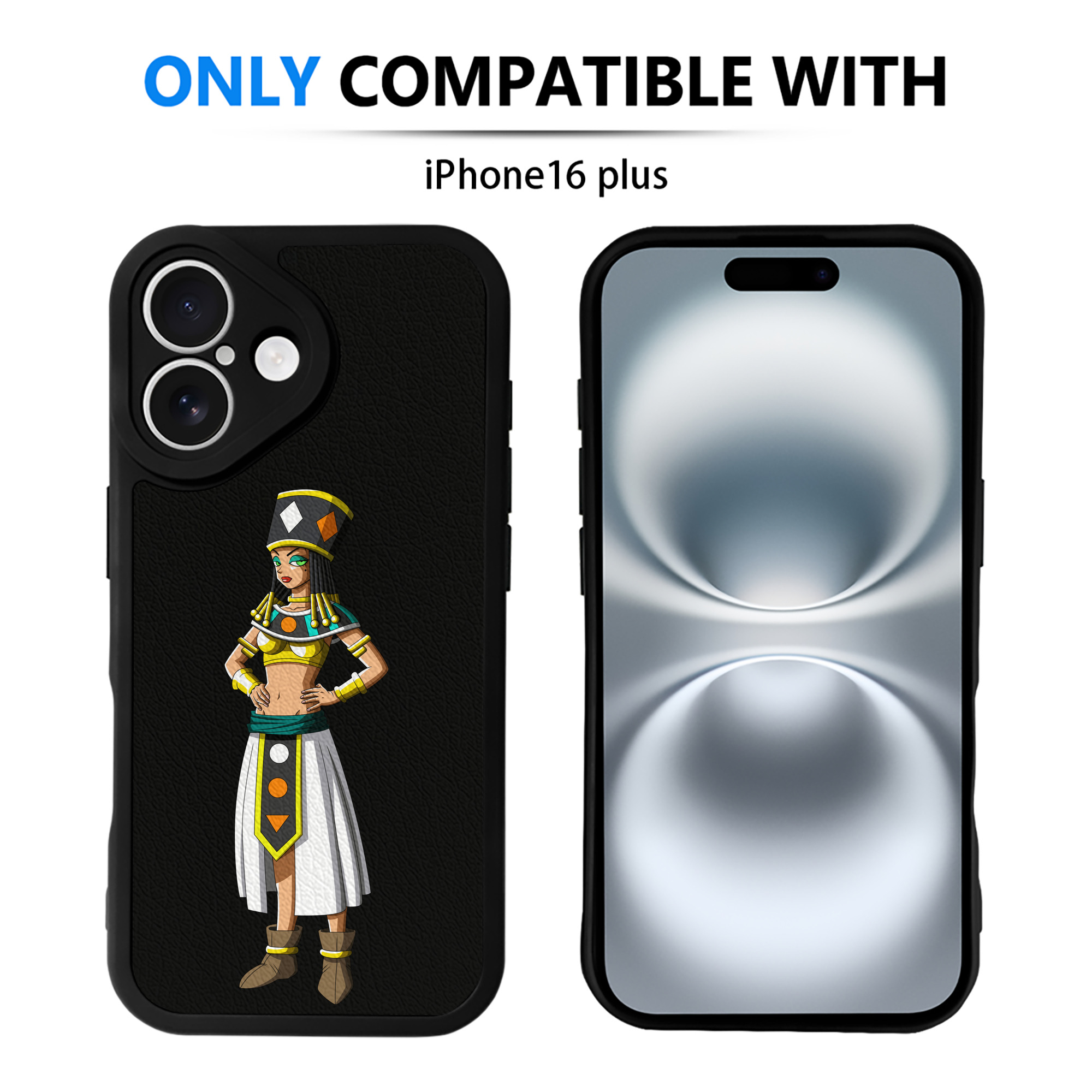 （画像用） ドラゴンボール DRAGON BALL 【iPhone 16シリーズ対応】シリコンスマホケース（レザー調） 材質：シリコン